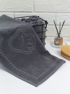 Полотенце махровое, г/к, 34х60, арт. BS 34-60, 400 гр/м2, цвет: 910-Серый
