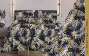 КПБ Бязь "Бояртекс" диз. № 232 Тропикана, 8/3 Вид, черный (N)