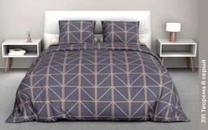 КПБ Бязь "Бояртекс" диз. № 391 Теорема, 8 Вид, серый (N)