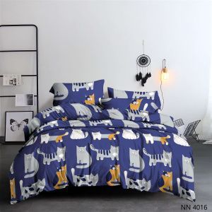 КПБ Полисатин "Pandora" диз. № NN 4016 котики новые (S/P)