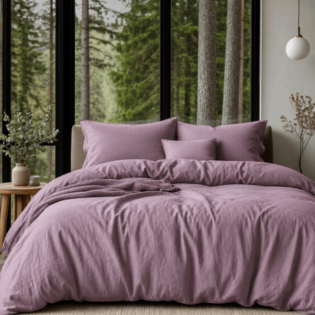 КПБ Теплый лён "Koenigson" диз. № 17-3612 Lila 1