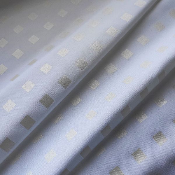 Наперник тик смесовой на молнии диз. № 3F-603 WHITE перламутровые