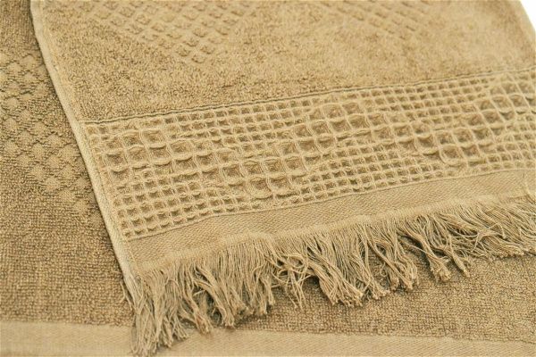 Полотенце махровое Luxor диз. Криспи 70х130 бежевый