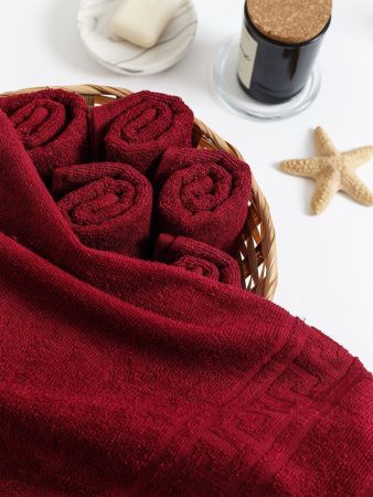 Полотенце махровое, г/к, 50х90, арт. ВТ 50-90Г, 380 гр/м2, цвет: 945-бордовый